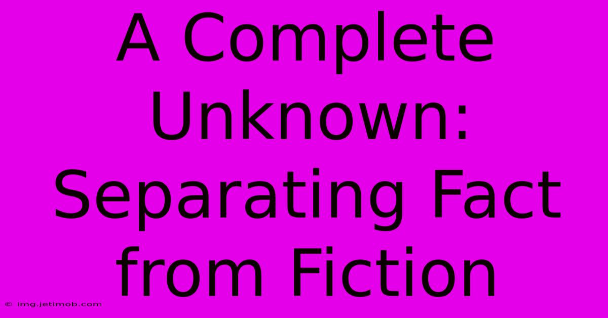 A Complete Unknown: Separating Fact From Fiction