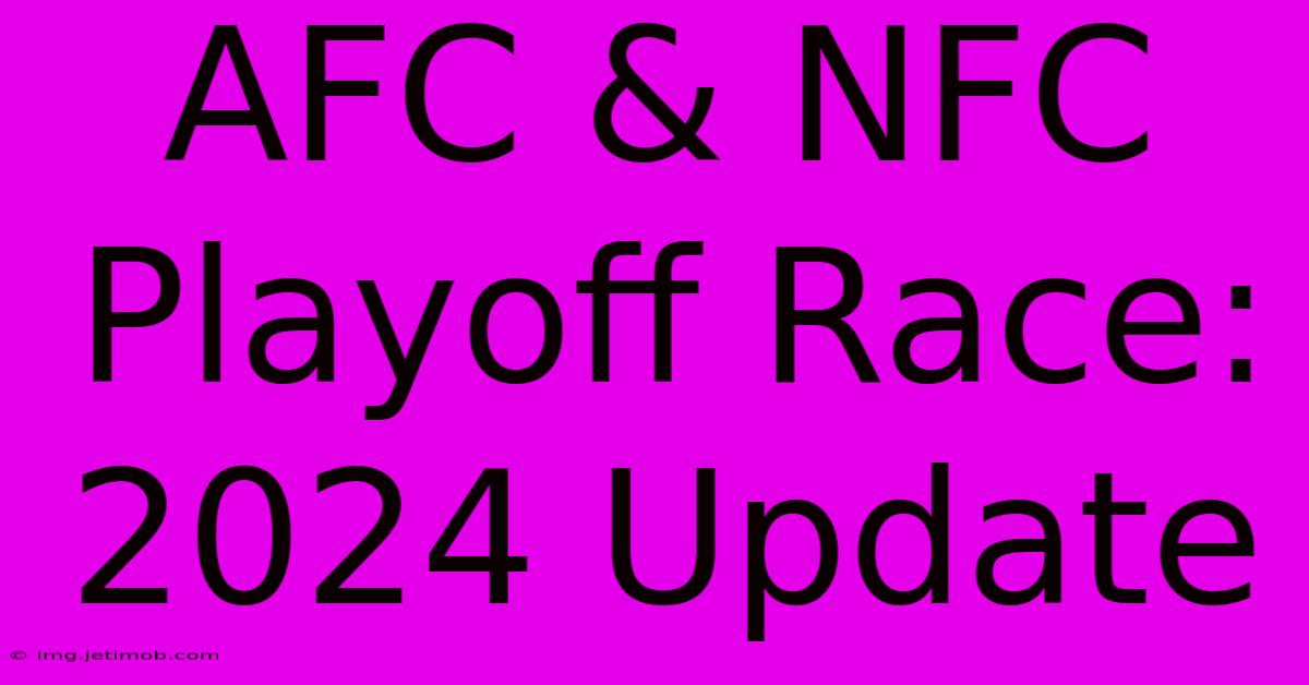 AFC & NFC Playoff Race: 2024 Update