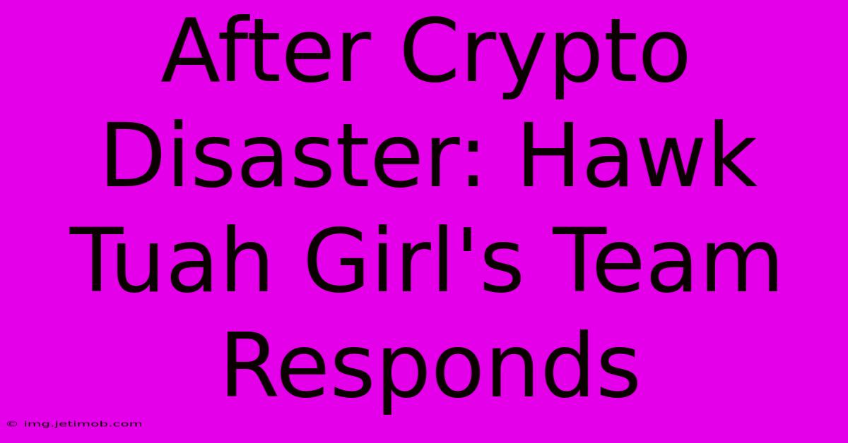 After Crypto Disaster: Hawk Tuah Girl's Team Responds