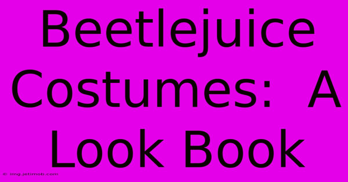 Beetlejuice Costumes:  A Look Book