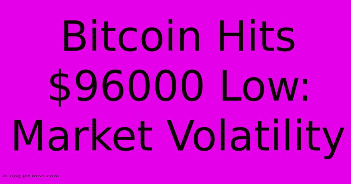 Bitcoin Hits $96000 Low: Market Volatility