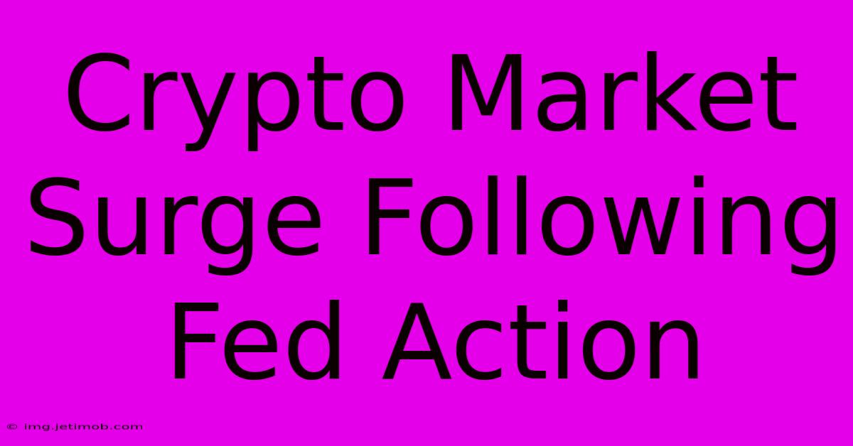 Crypto Market Surge Following Fed Action