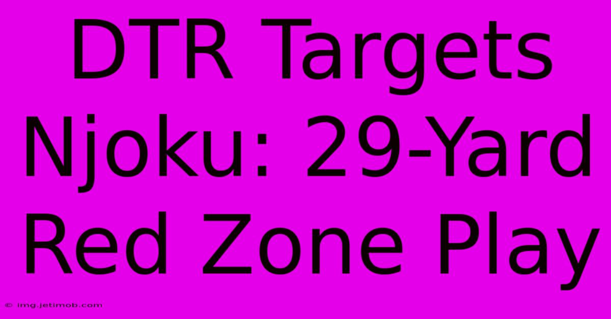 DTR Targets Njoku: 29-Yard Red Zone Play