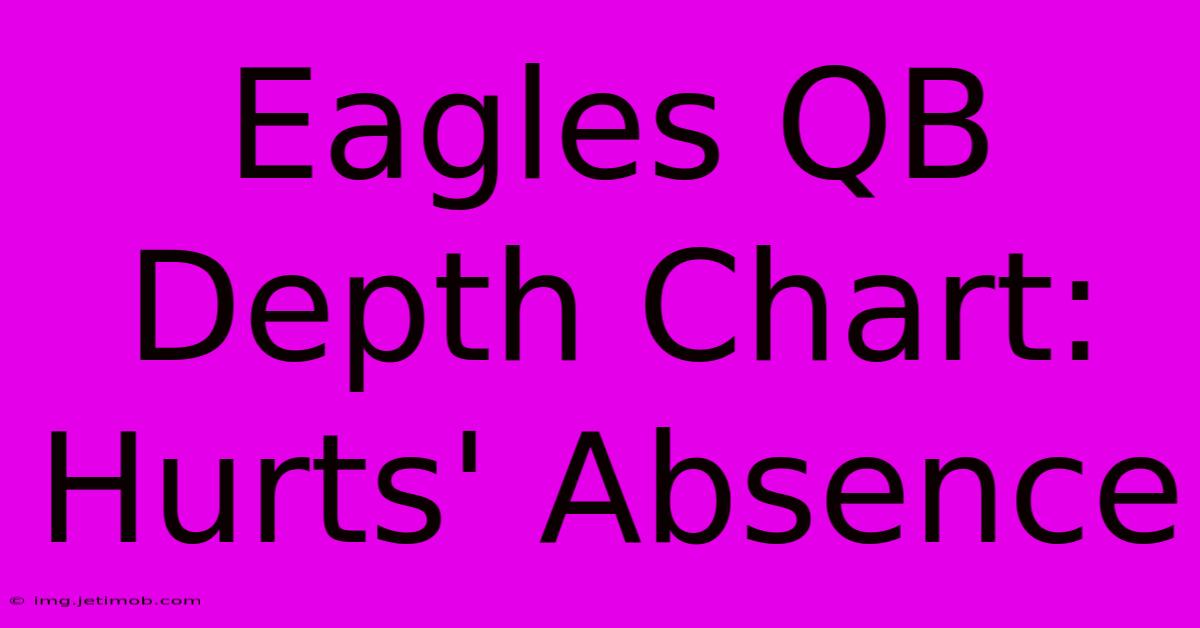 Eagles QB Depth Chart: Hurts' Absence