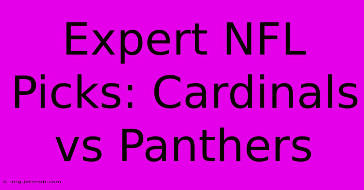 Expert NFL Picks: Cardinals Vs Panthers