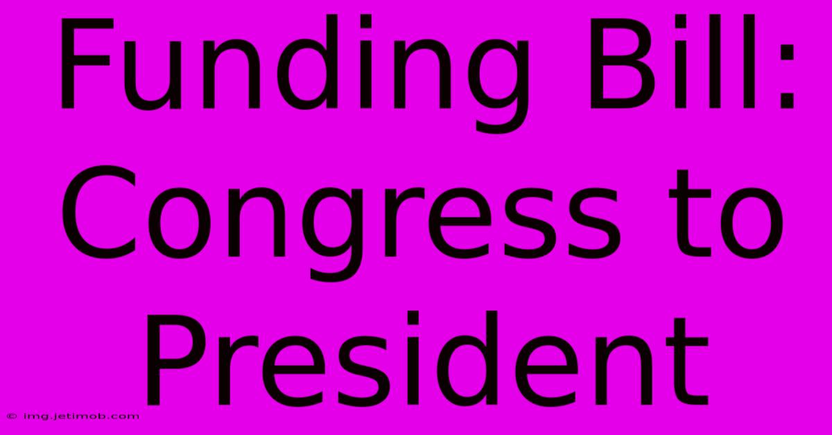 Funding Bill: Congress To President