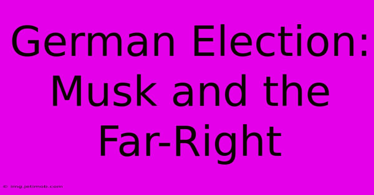 German Election: Musk And The Far-Right