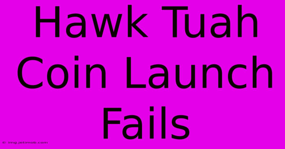 Hawk Tuah Coin Launch Fails