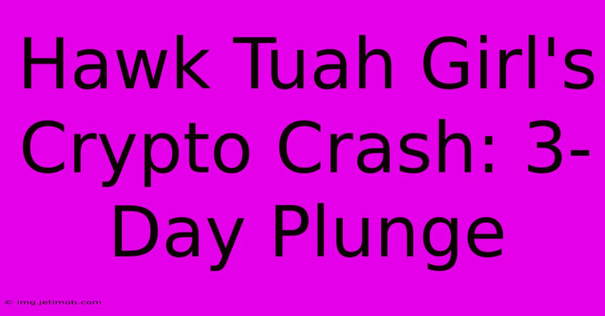 Hawk Tuah Girl's Crypto Crash: 3-Day Plunge