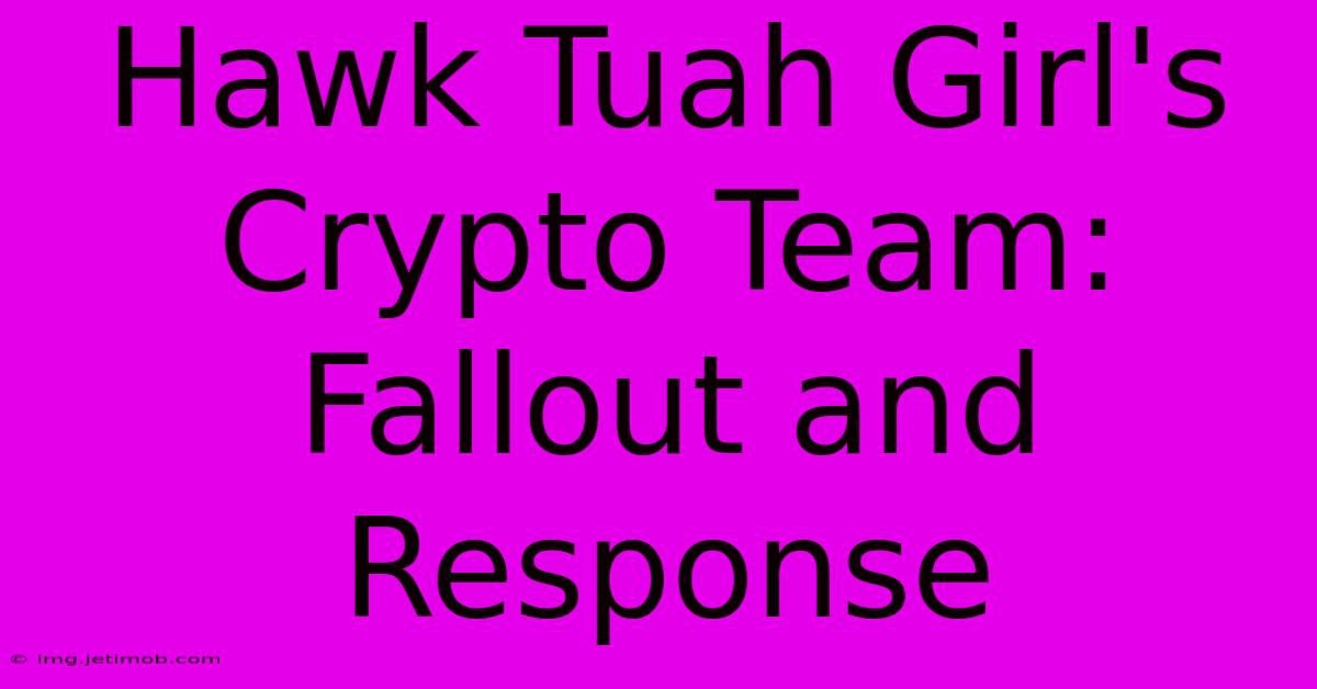 Hawk Tuah Girl's Crypto Team: Fallout And Response