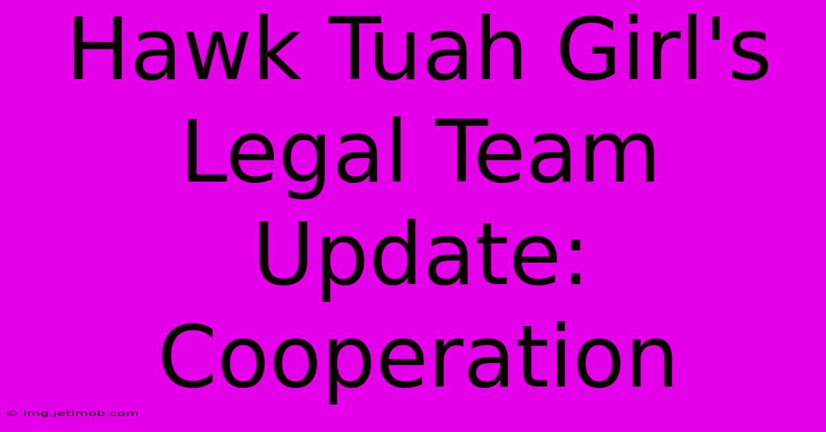 Hawk Tuah Girl's Legal Team Update: Cooperation