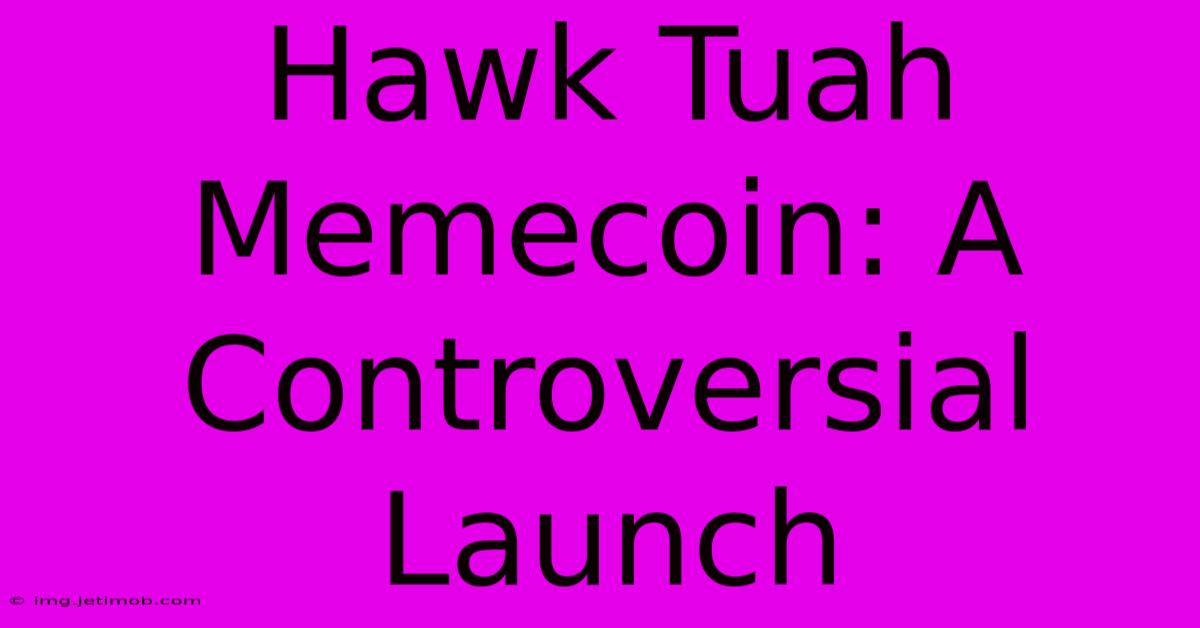 Hawk Tuah Memecoin: A Controversial Launch