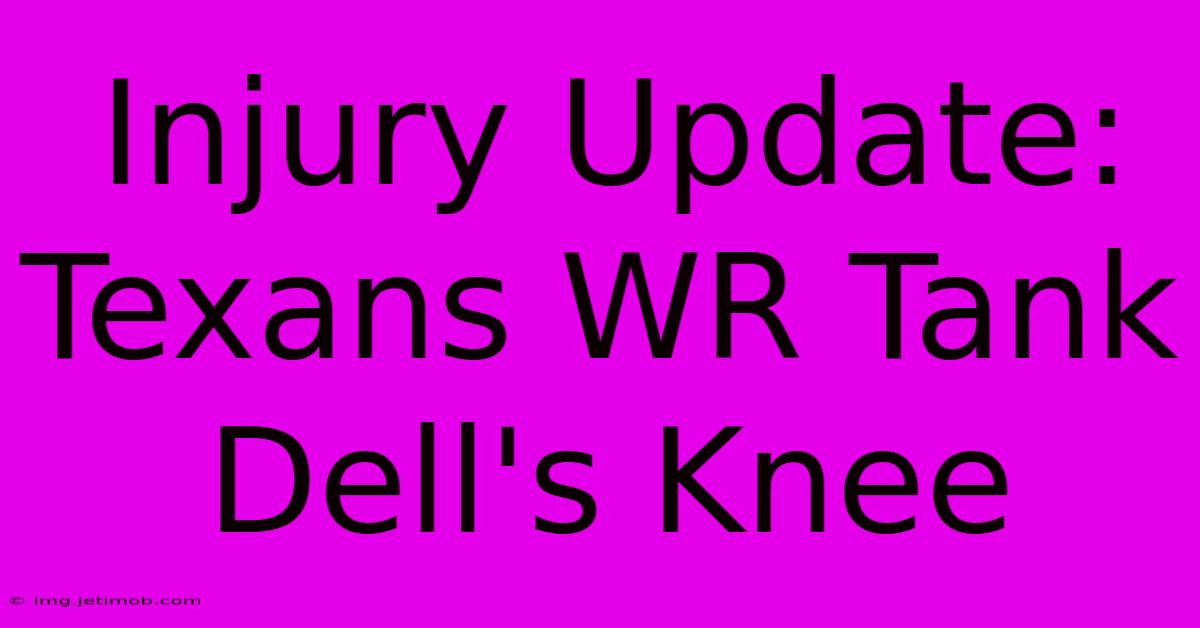 Injury Update: Texans WR Tank Dell's Knee