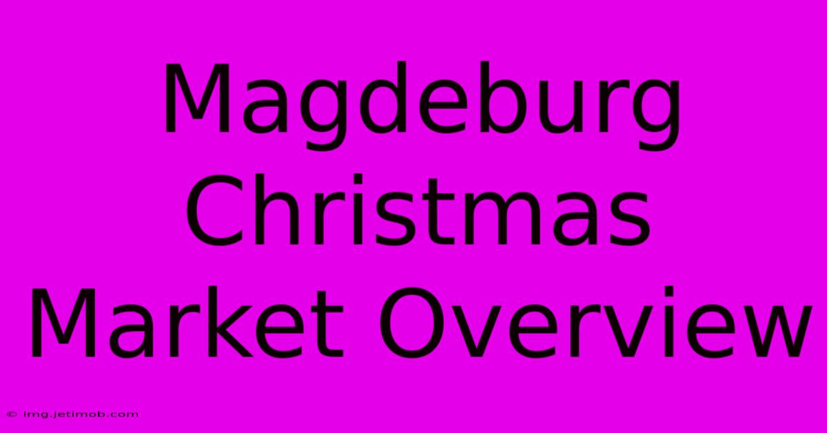 Magdeburg Christmas Market Overview