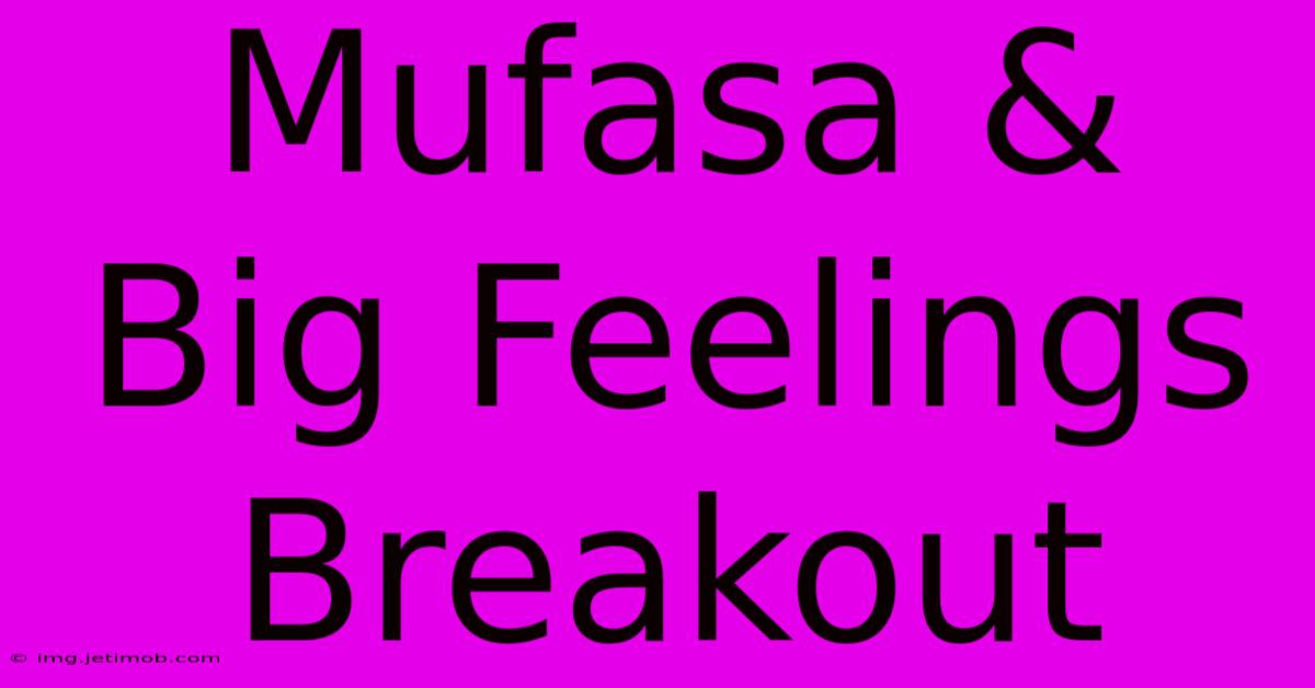 Mufasa & Big Feelings Breakout