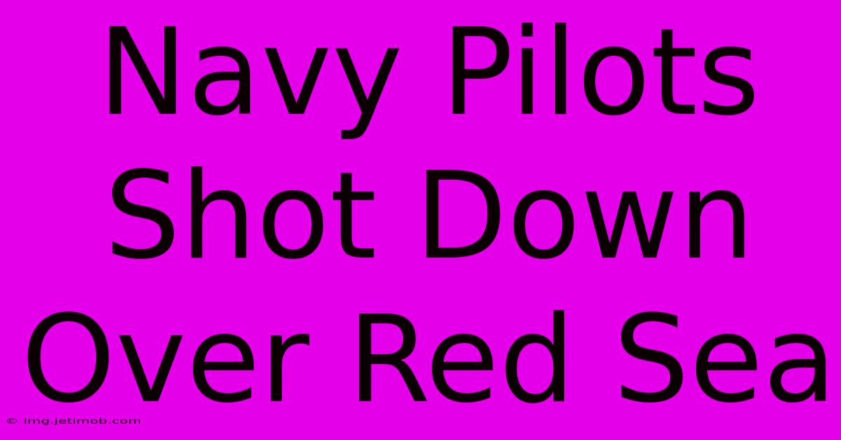 Navy Pilots Shot Down Over Red Sea