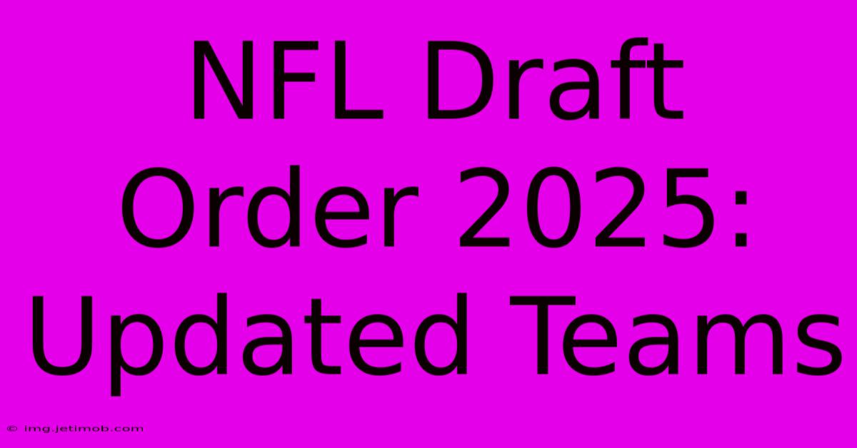 NFL Draft Order 2025: Updated Teams