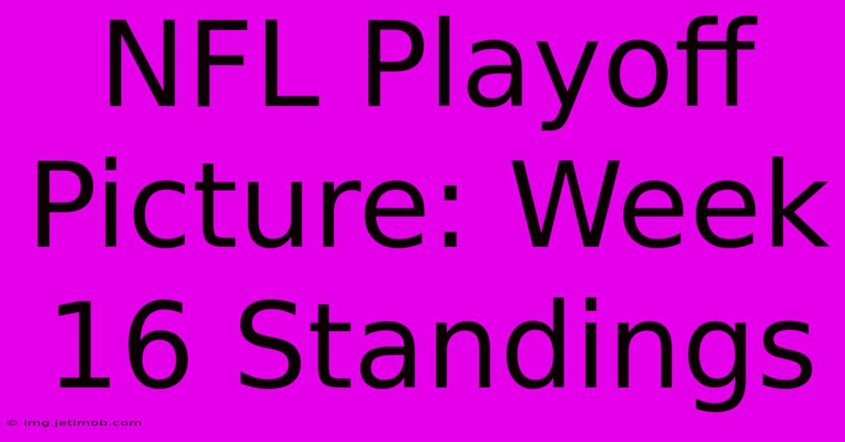 NFL Playoff Picture: Week 16 Standings