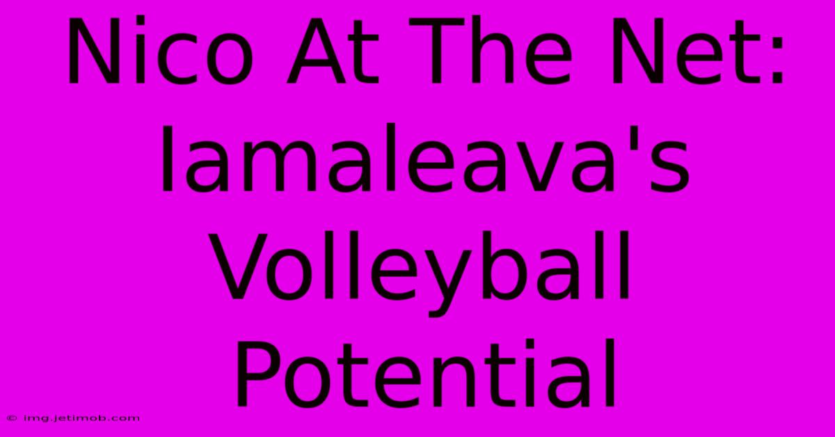 Nico At The Net: Iamaleava's Volleyball Potential