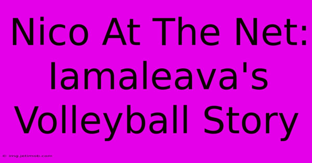 Nico At The Net:  Iamaleava's Volleyball Story