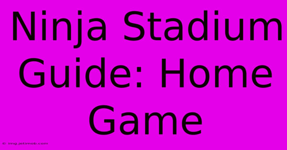 Ninja Stadium Guide: Home Game  