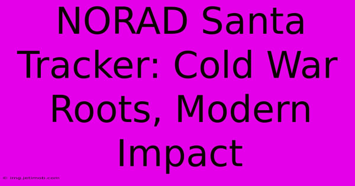 NORAD Santa Tracker: Cold War Roots, Modern Impact