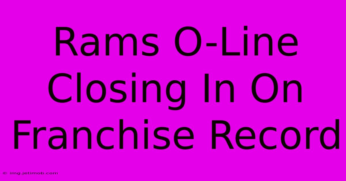 Rams O-Line Closing In On Franchise Record