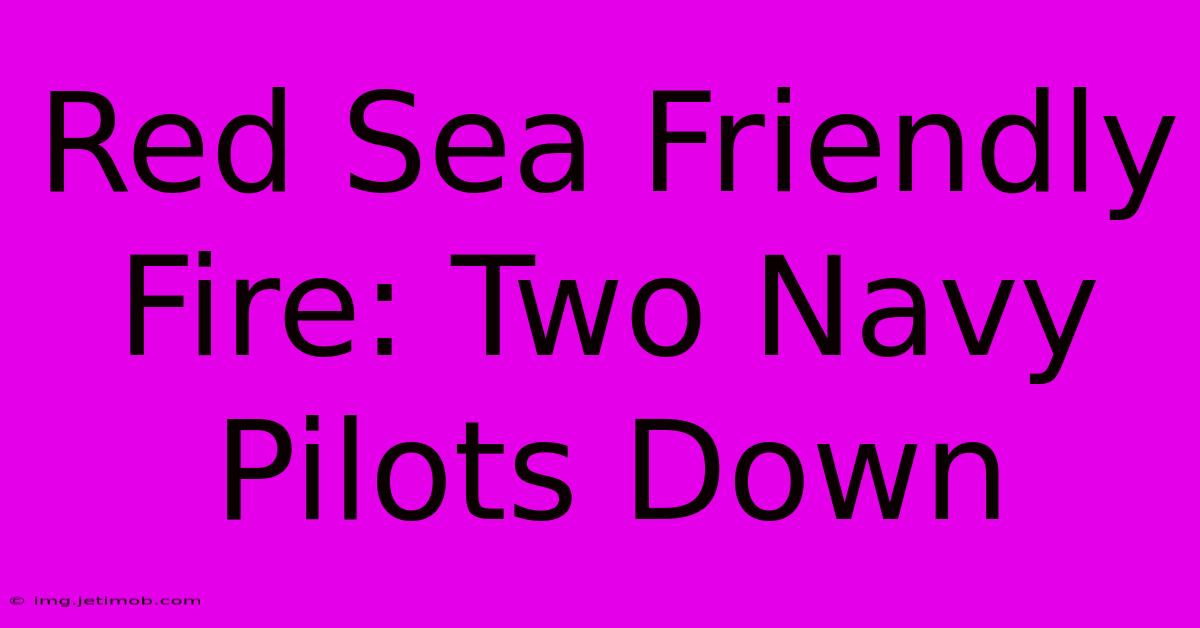 Red Sea Friendly Fire: Two Navy Pilots Down