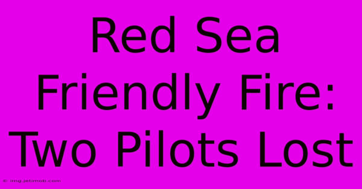 Red Sea Friendly Fire: Two Pilots Lost