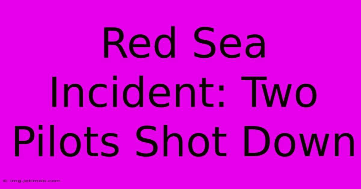 Red Sea Incident: Two Pilots Shot Down