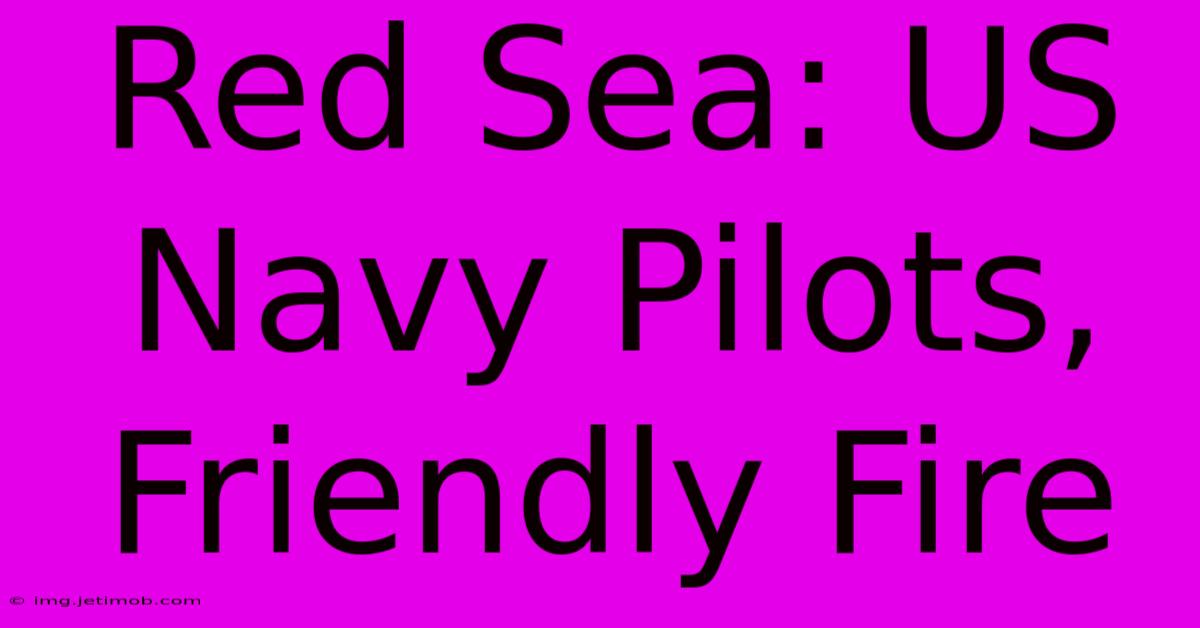 Red Sea: US Navy Pilots, Friendly Fire