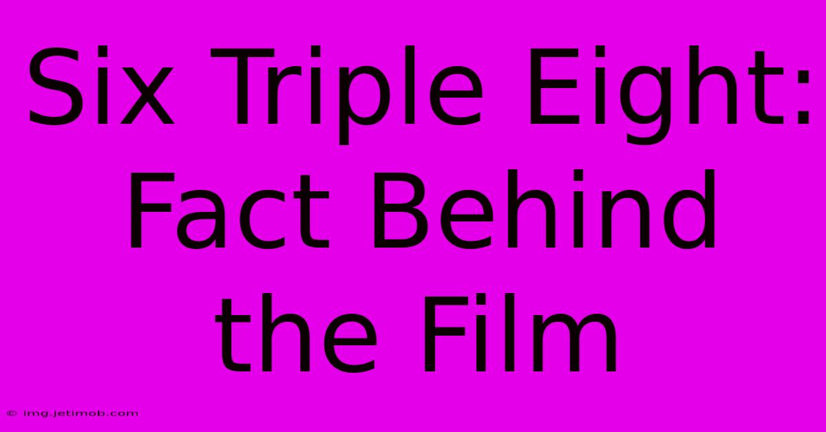 Six Triple Eight: Fact Behind The Film