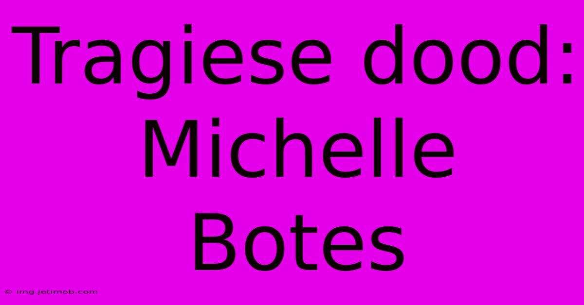 Tragiese Dood: Michelle Botes