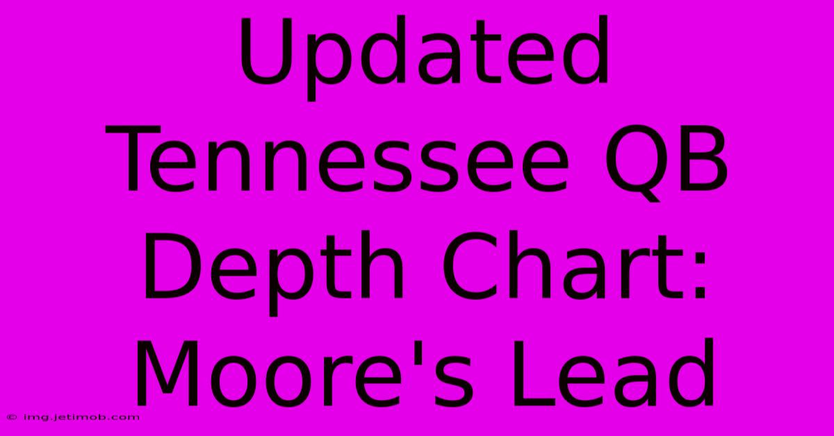 Updated Tennessee QB Depth Chart: Moore's Lead