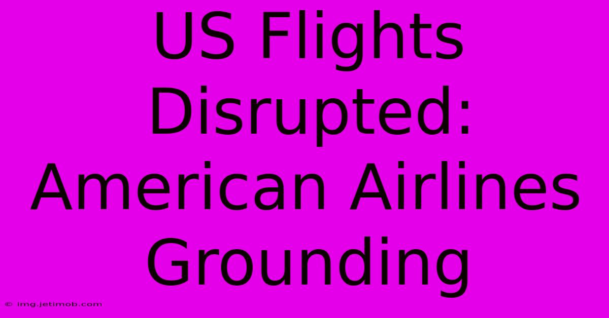 US Flights Disrupted: American Airlines Grounding