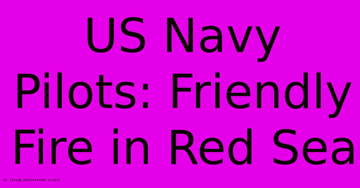 US Navy Pilots: Friendly Fire In Red Sea