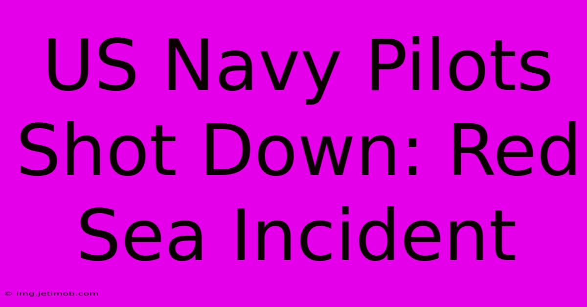 US Navy Pilots Shot Down: Red Sea Incident