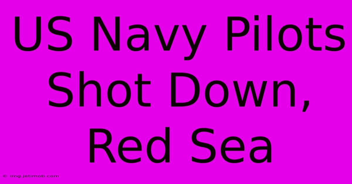 US Navy Pilots Shot Down, Red Sea