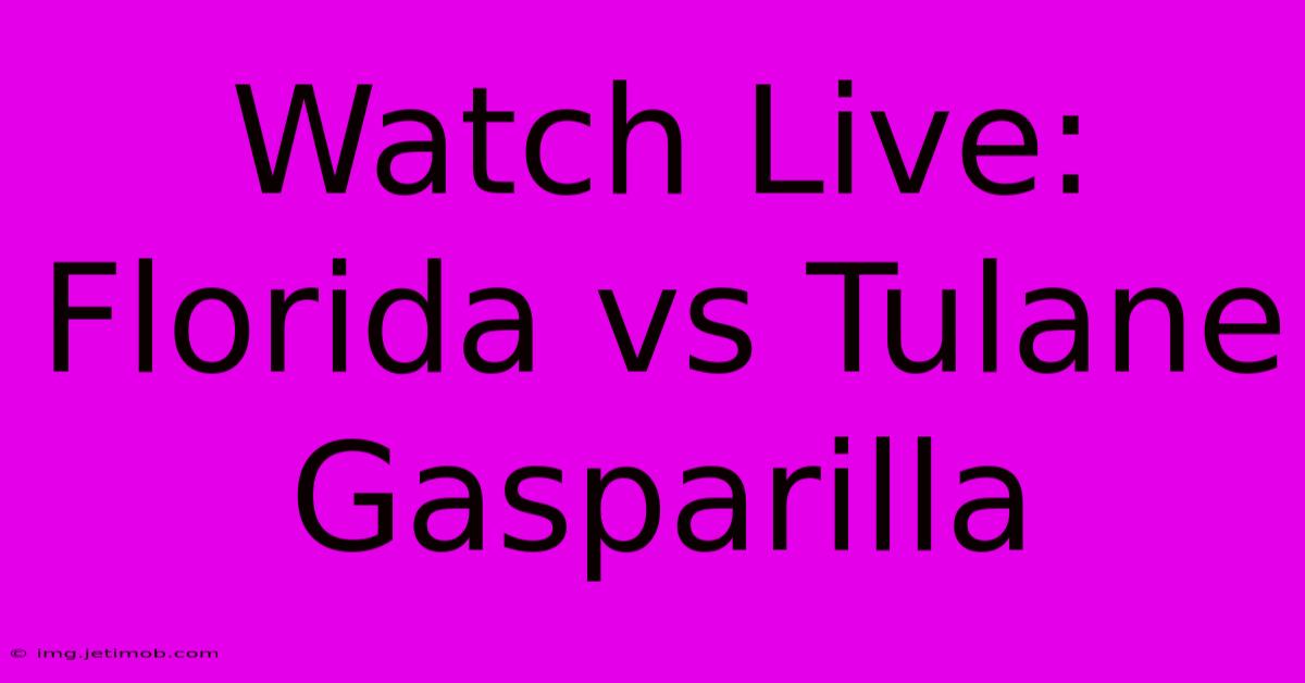 Watch Live: Florida Vs Tulane Gasparilla