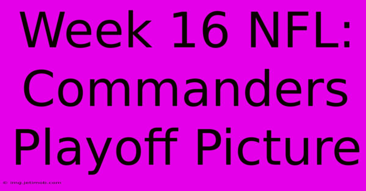 Week 16 NFL: Commanders Playoff Picture